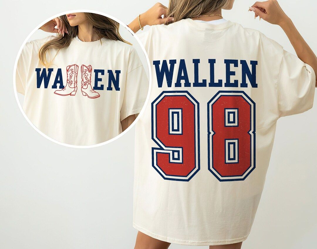 Braves 98 Shirt, MW Shirt, Wallen 98 Braves Shirt, Wallen Country Music Shirt, MW Merch, One Thin... | Etsy (US)