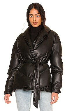 BLANKNYC Tie Waist Puffer in The Love Doctor from Revolve.com | Revolve Clothing (Global)