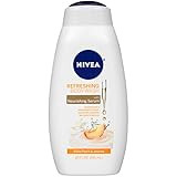 NIVEA White Peach and Jasmine Body Wash with Nourishing Serum, 20 Fl Oz | Amazon (US)
