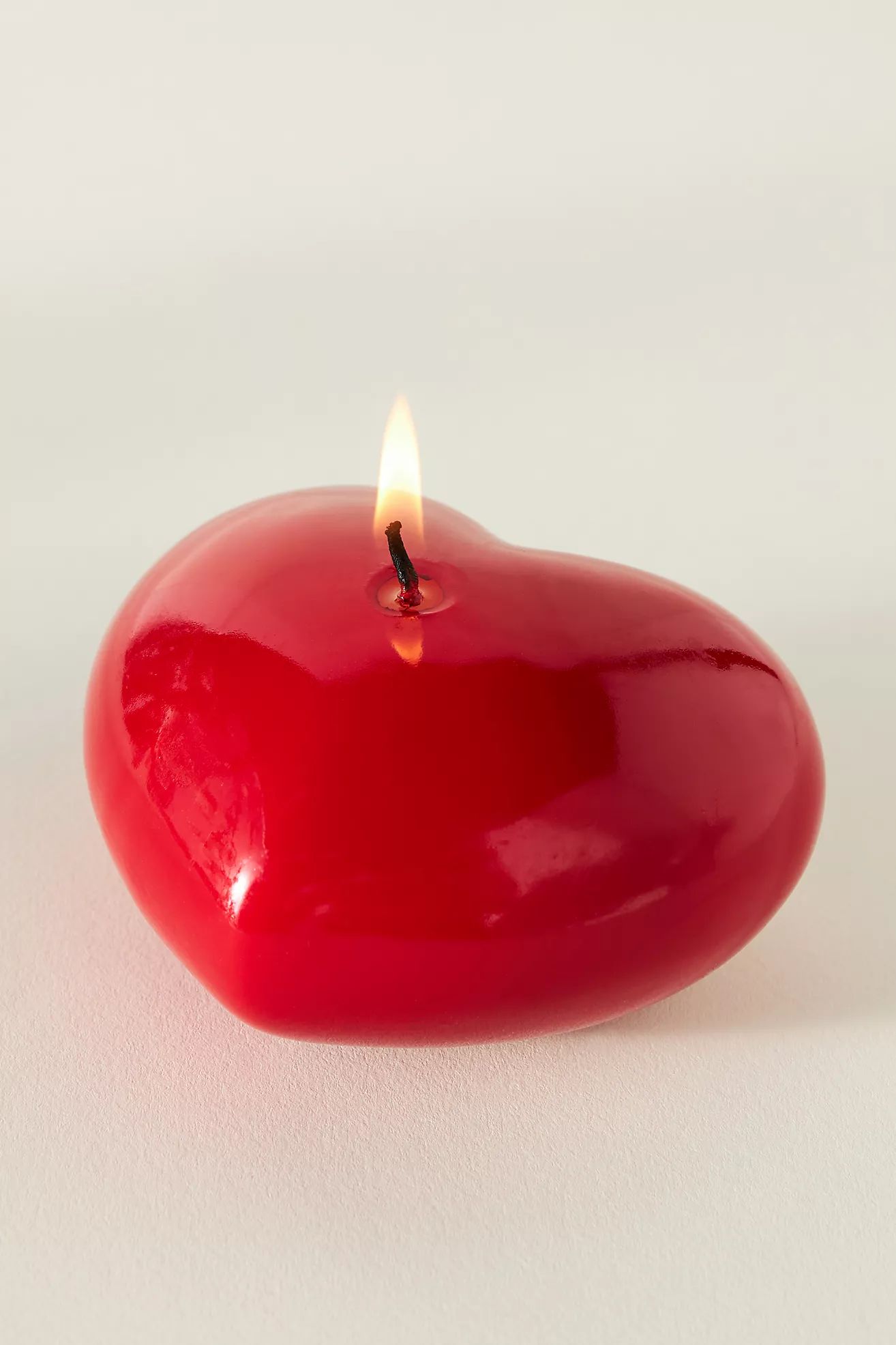 Heart-Shaped Wax Candle | Anthropologie (US)