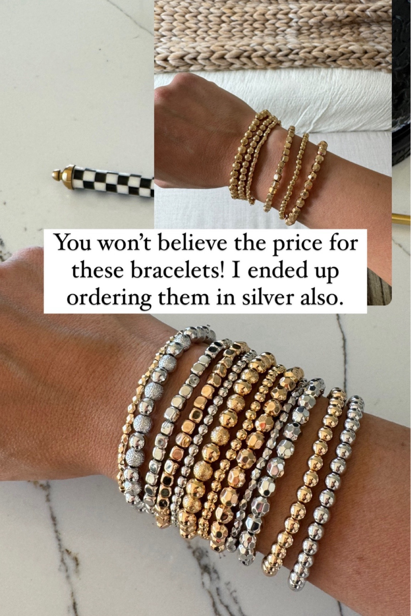 I wear these bracelets on repeat and the price is amazing! 

#LTKworkwear #LTKover40 #LTKmidsize