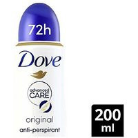 Dove Advanced Care Original 72hour protection Anti-Perspirant Deodorant Spray Aerosol with Triple Moisturising technology 200ml | Boots.com