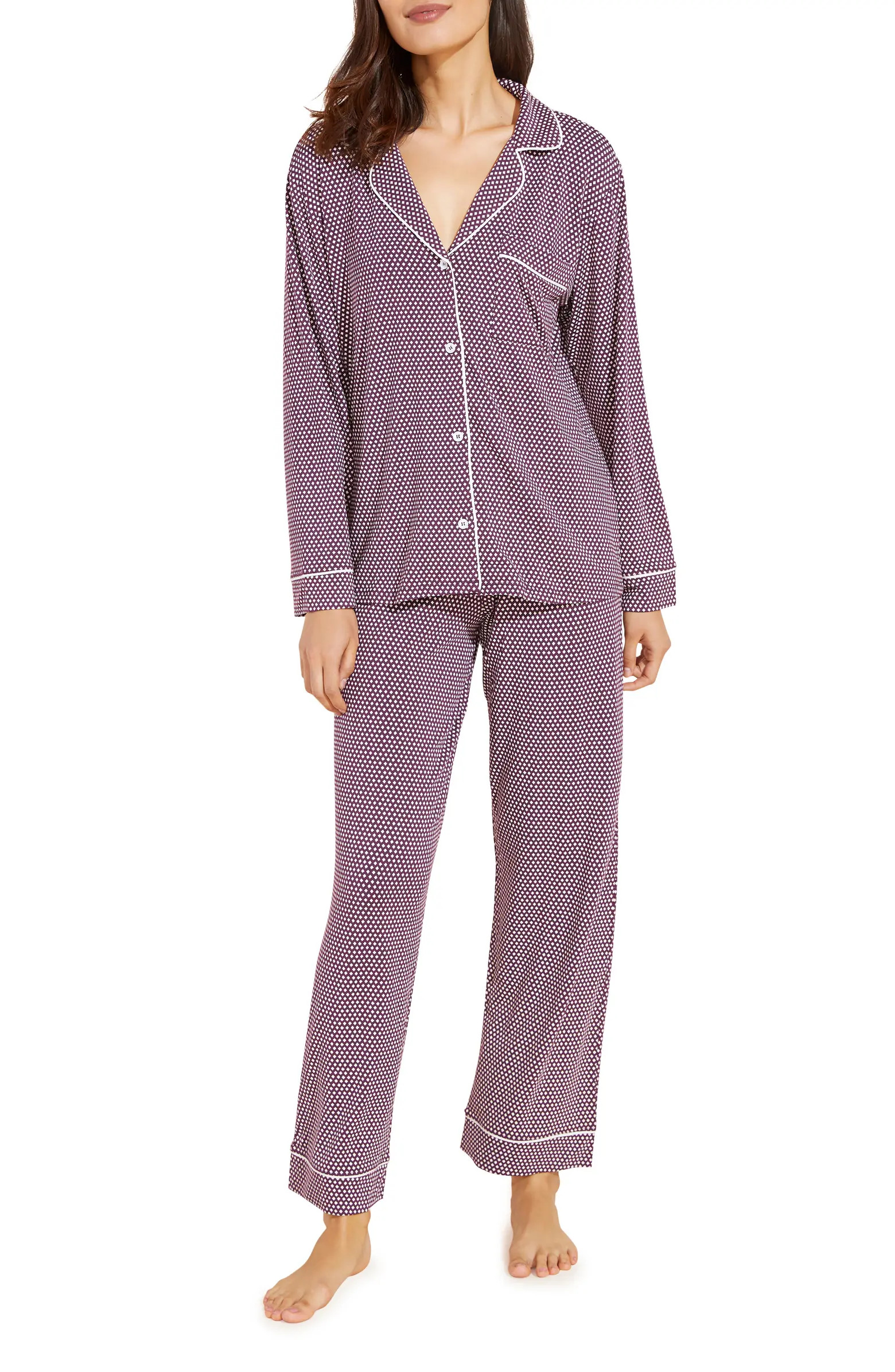 Gisele Print Jersey Knit Pajamas | Nordstrom