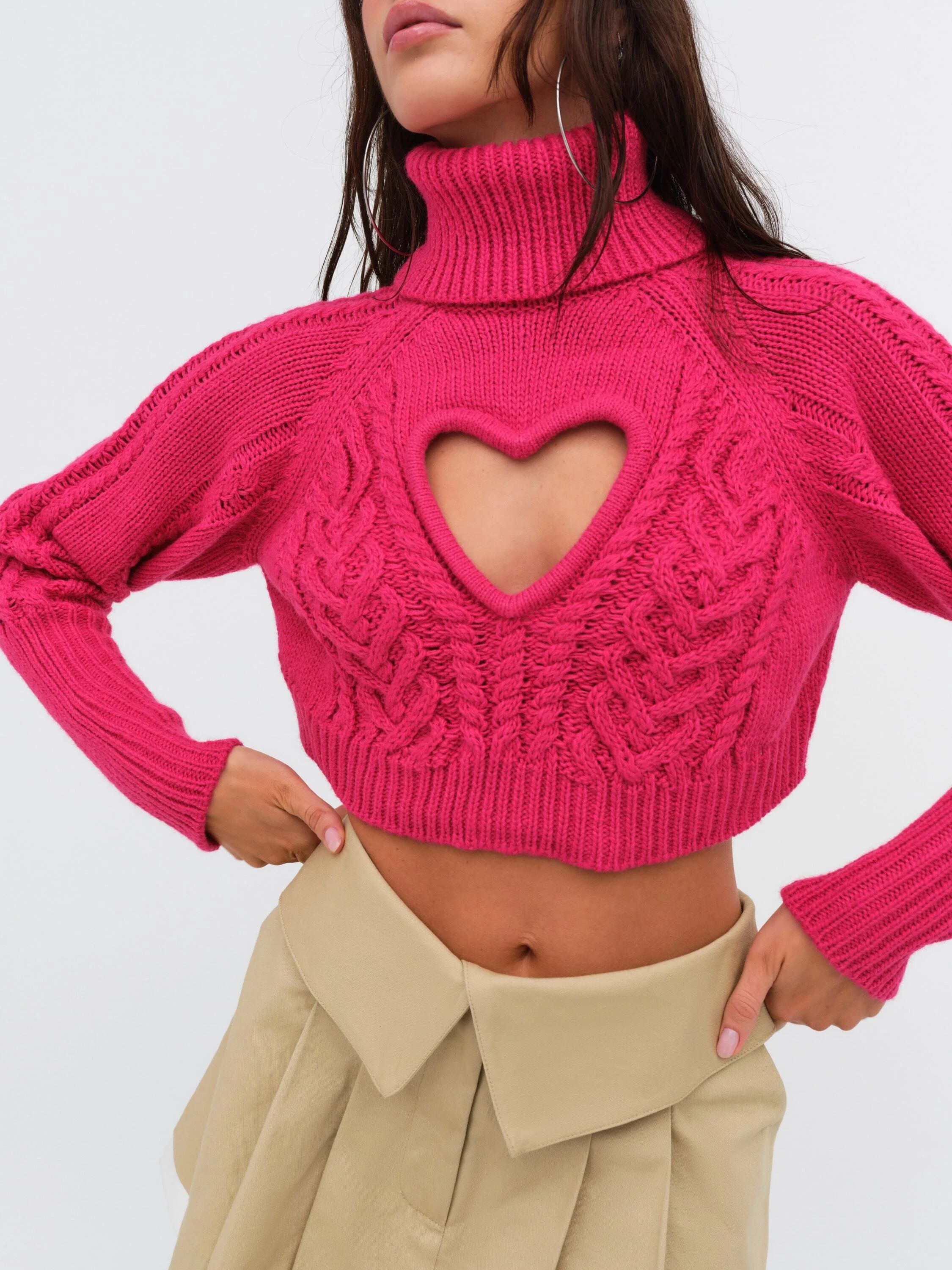 Vera Cropped Cut Out Sweater | For Love & Lemons