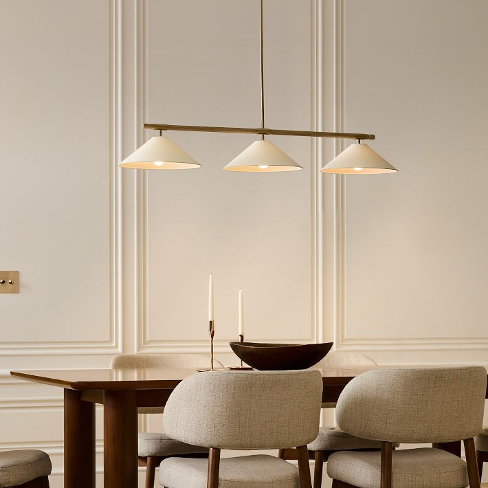 Devon 3-Light Linear Chandelier (54") | West Elm (US)