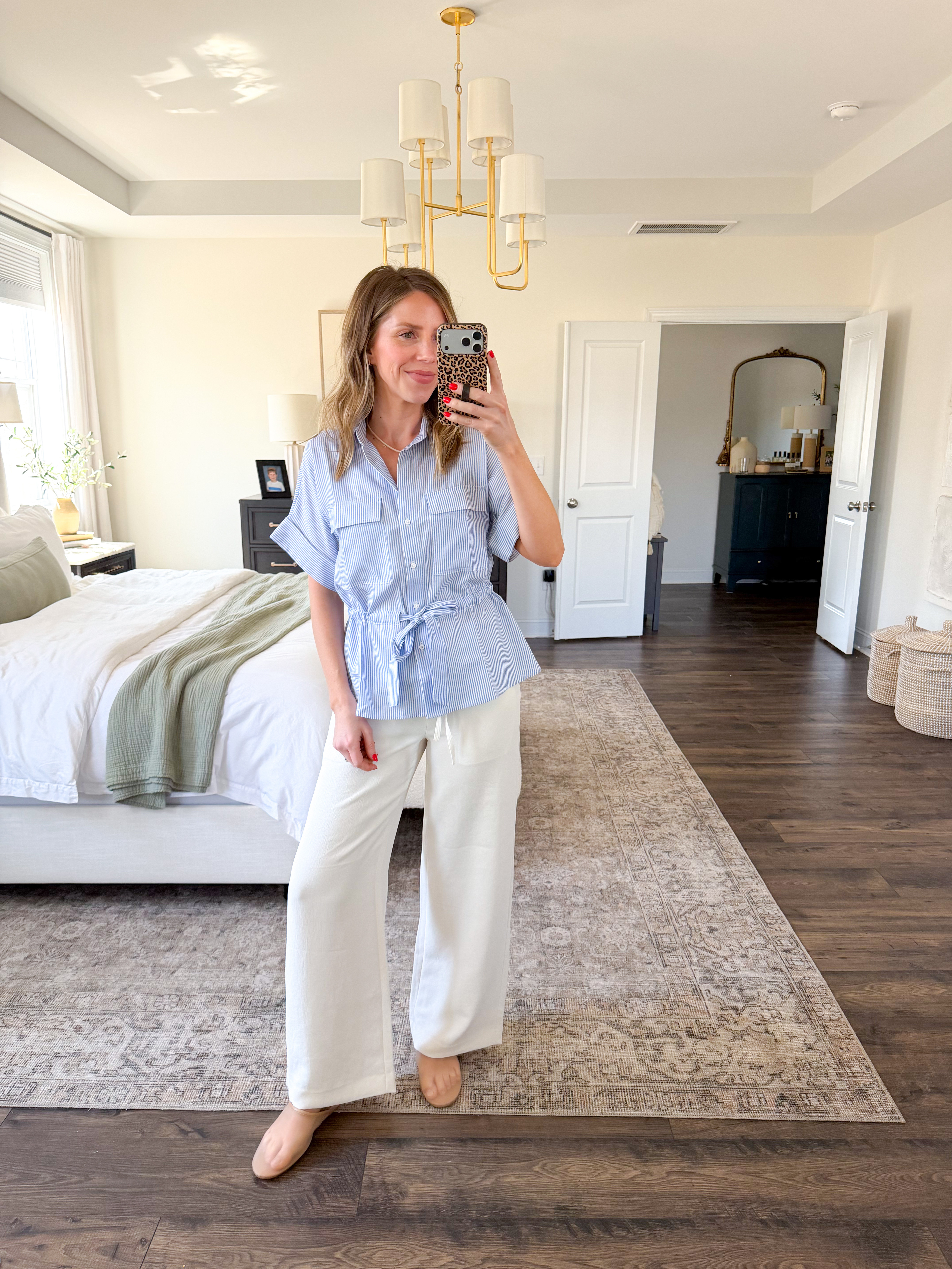 Elevated casual outfit I wore recently! Wearing XS in top (runs big) and S in pants 