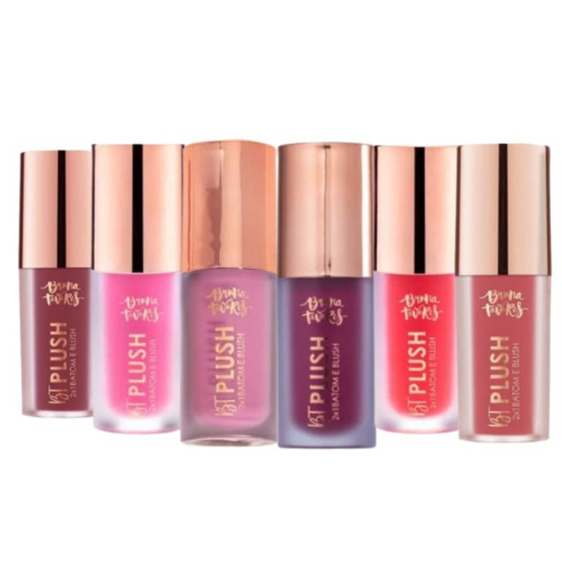 Kit Bruna Tavares Plush Bela Candy Mauve Plum Ruby Vintage (6 Produtos) | Beleza Na Web (BR)