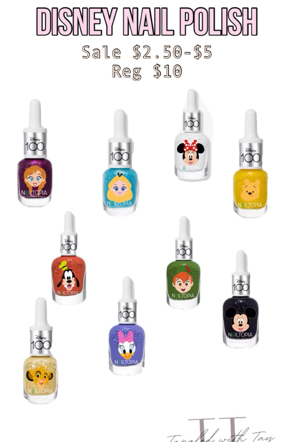 Disney nail polish on sale! Such fun colors! 

#LTKStyleTip #LTKxNSale #LTKSummerSales