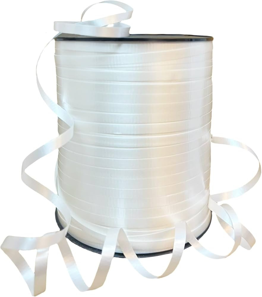 GIFTEXPRESS 500 Yards White Curling Ribbon/Balloon Ribbon/Balloon Strings/Gift Wrapping Ribbons S... | Amazon (US)