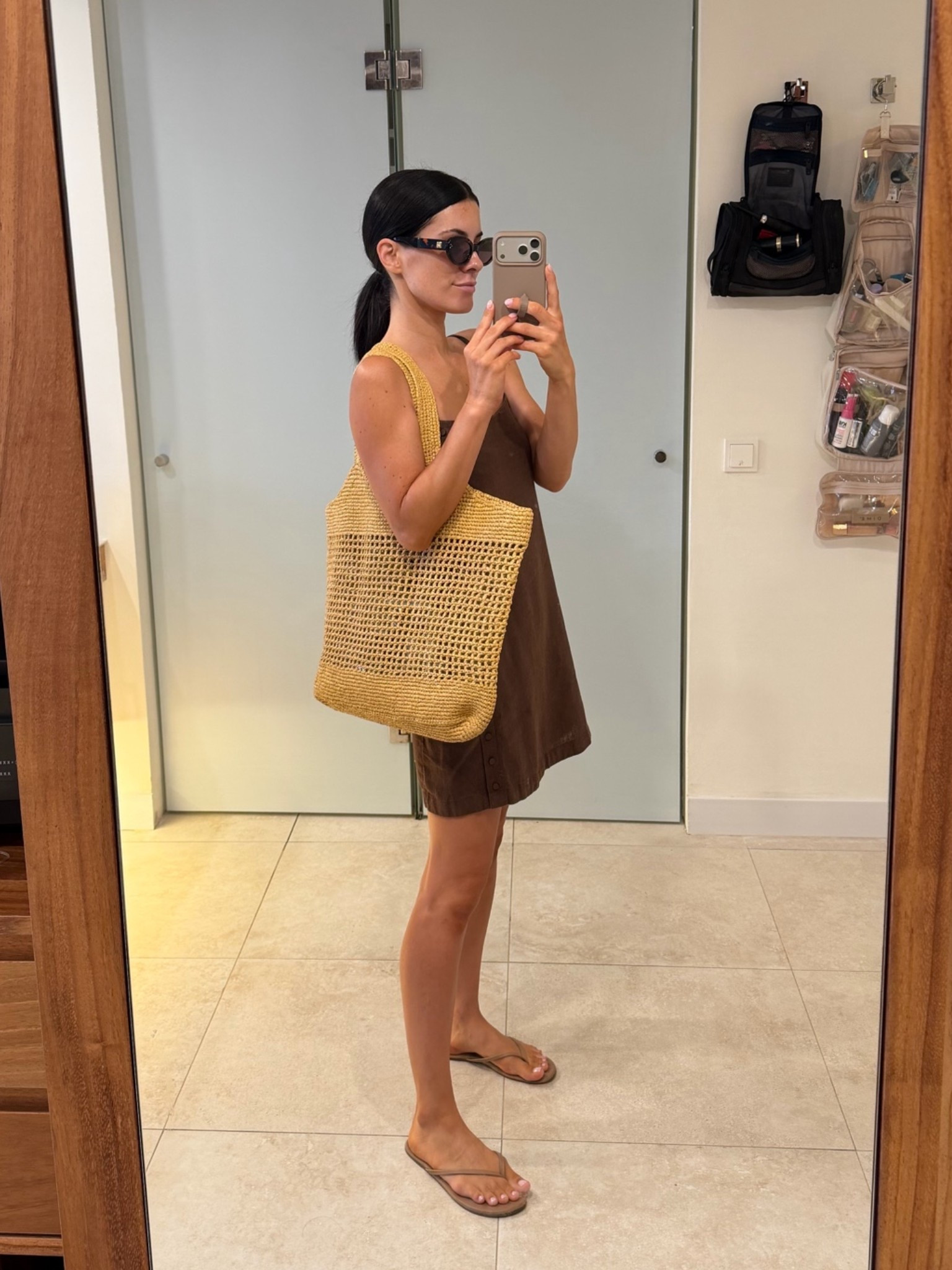 XS tall in this linen dress. 
Straw bag is 10/10

#LTKmomlife #LTKSwim #LTKTravel