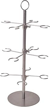 Cocktail Tree Stand, Metal Drink Tower, 3 Tier - 12 Holders For Champagne, Martini, Margarita Cup... | Amazon (US)