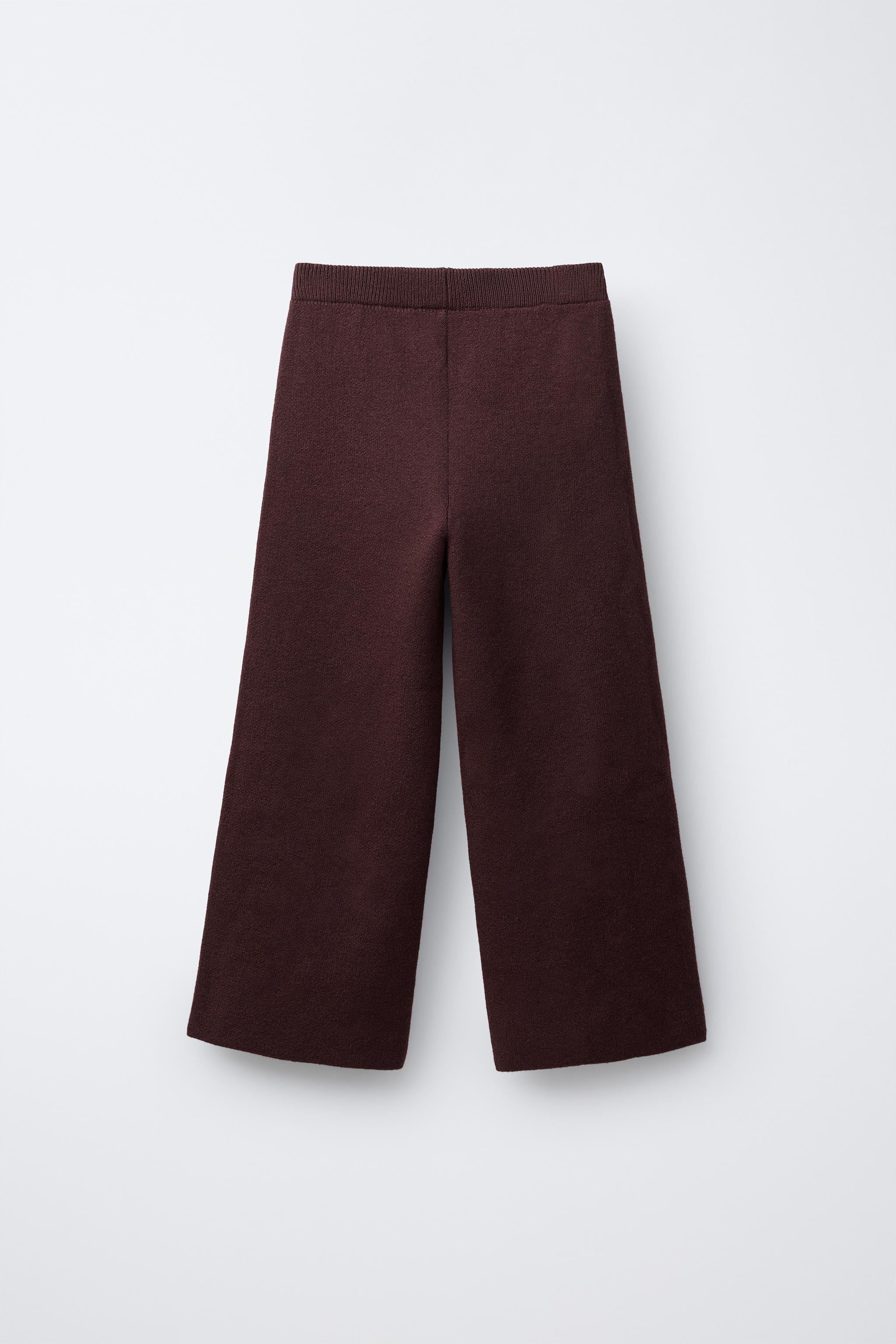 WIDE LEG KNIT PANTS | Zara US