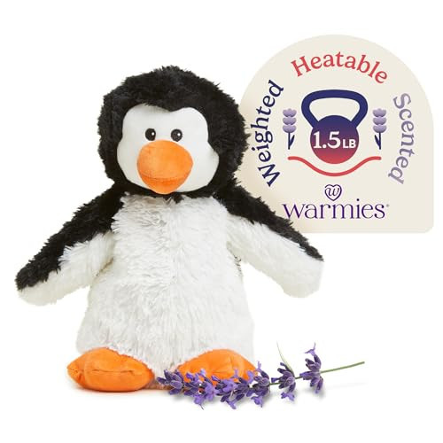 warmies Microwavable & Weighted Stuffed Animals, Penguin - Heated Stuffed Animal Plushie for Warmth & Comfort - Cute Soft Plush Toys for Adults & Children (Boys, Girls, Babies & Toddlers) | Amazon (US)