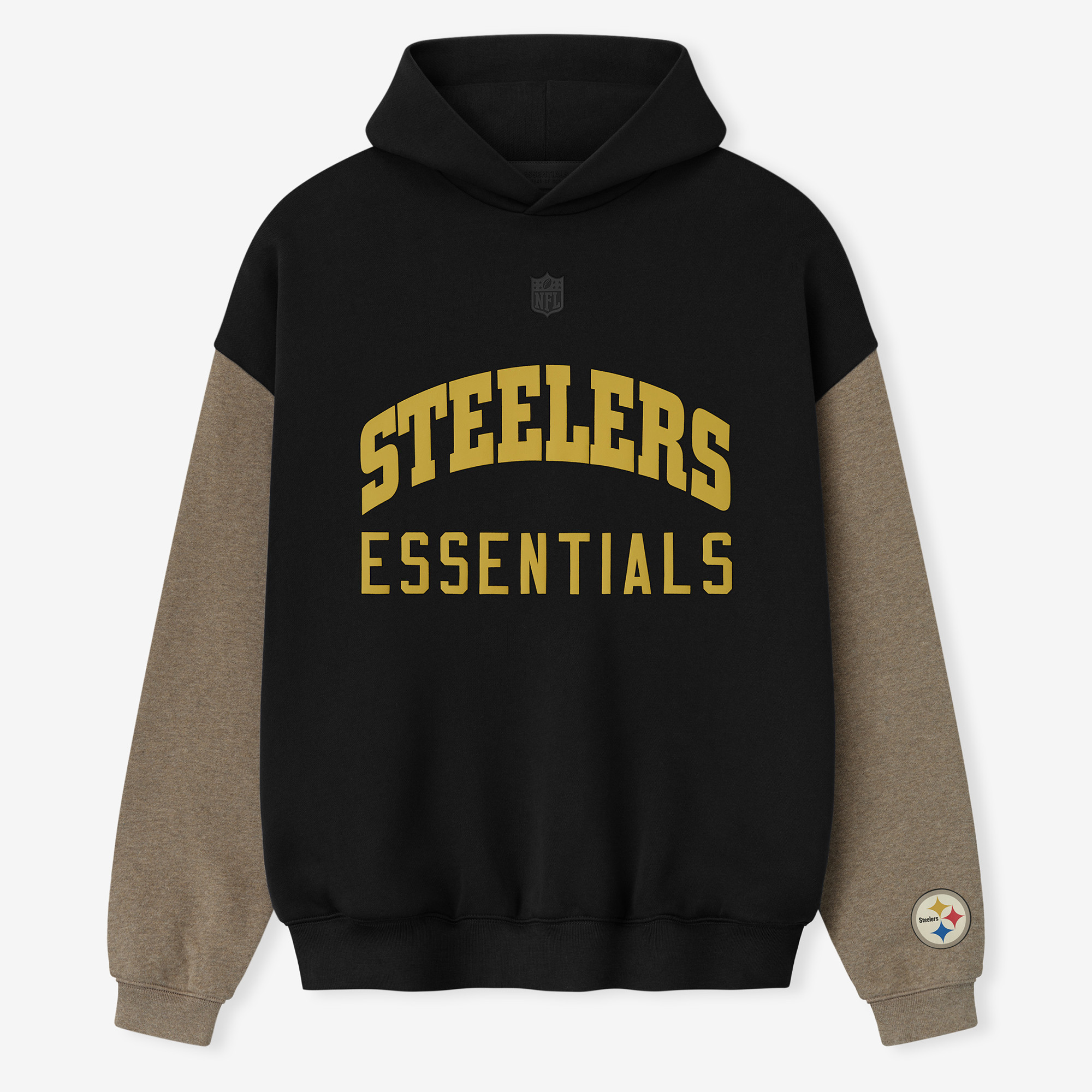 Unisex Fear of God x NFL Black/Walnut Pittsburgh Steelers Sport Hoodie | Fanatics