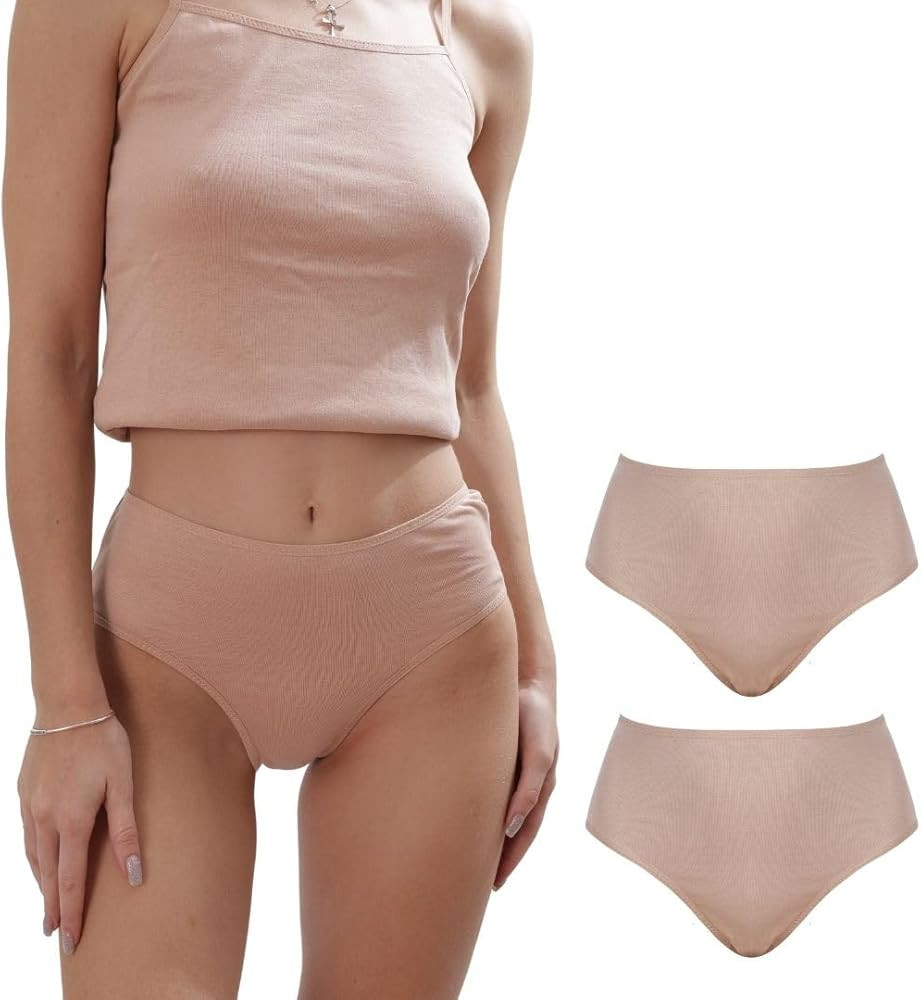 ORGANICKID Women's Organic Cotton High Waisted Underwear Full Briefs Soft Breathable GOTs Certifi... | Amazon (US)