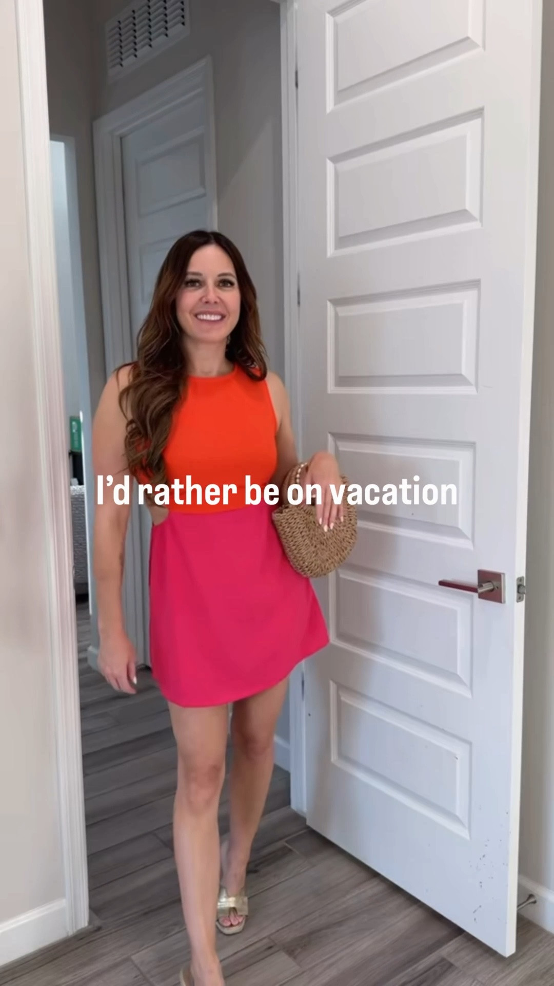 Monday in scrubs vs. where my head actually is. 😅✈️

This color block dress is giving vacation energy and I need it immediately. Perfect for a resort dinner, beach day cover-up, or literally anywhere that isn’t work.

Following along for all my vacation outfit inspo this summer — Mediterranean cruise outfit planning is in full swing. 🌊🔴💕

#LTKootd #LTKTravel #LTKSeasonal