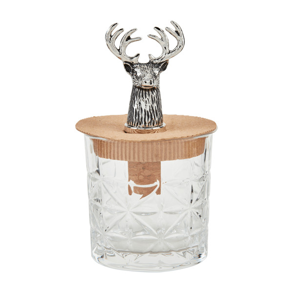 Deer dof glass & bottle stopper set | Mud Pie