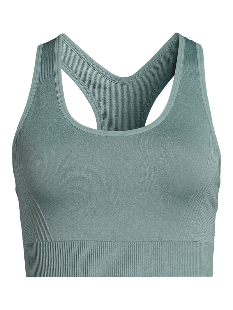 Avia Women's Medium Support Seamless Racerback Sports Bra, Sizes S-XXXL | Walmart (US)