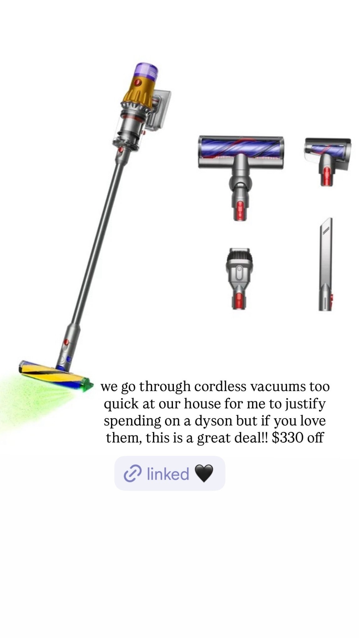 cordless dyson more than $300
off!!!! 

#LTKHome #LTKCyberWeek #LTKGiftGuide