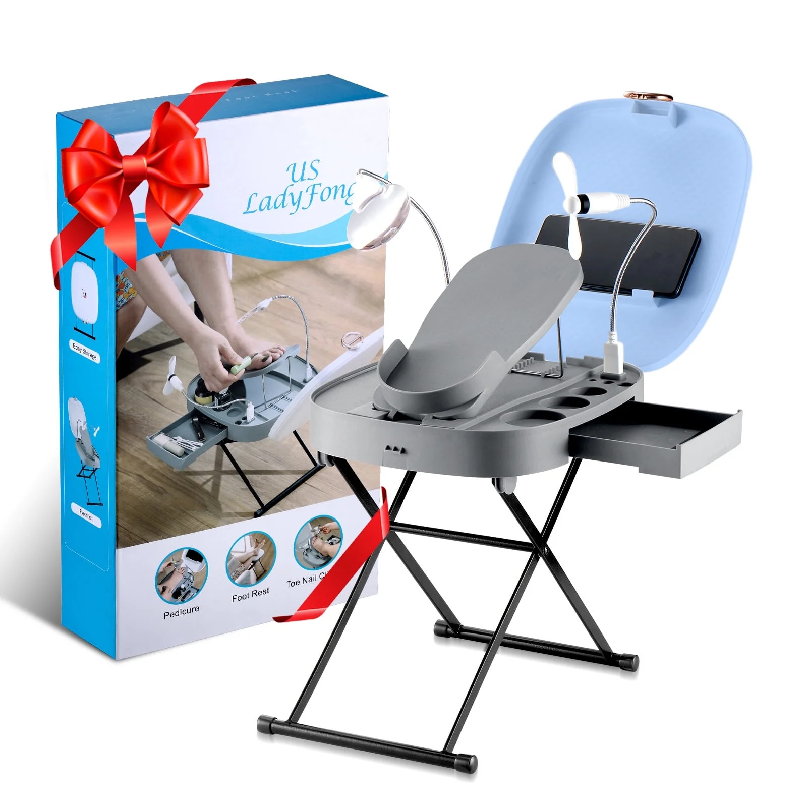 Usladyfong Pedicure Tools for Easy at-Home Pedicures Adjustable Pedicure Foot Rest - Walmart.com | Walmart (US)