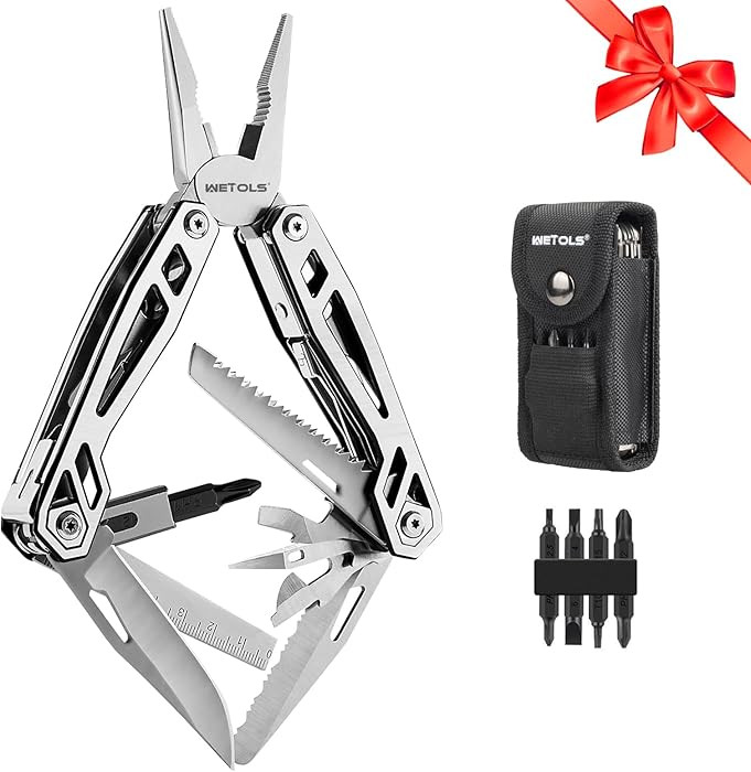WETOLS Multitool with Pocket Knife, Birthday Gifts for Men Women Mom Dad, 21-in-1 Stainless Steel... | Amazon (US)