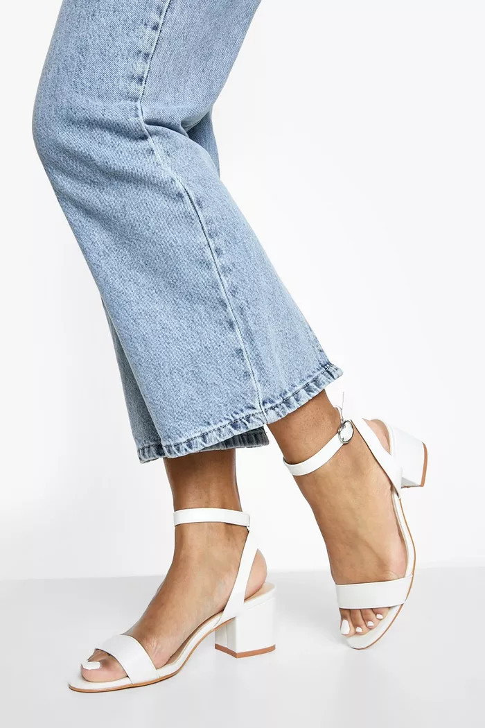 Low Block Barely There Heels | Boohoo.com (US & CA)