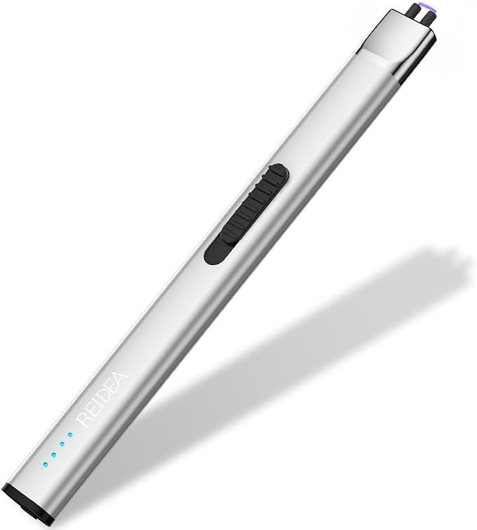 REIDEA Lighter R1 Flat Electronic Candle Lighter, Windproof Flameless USB Rechargeable Arc Lighte... | Amazon (US)