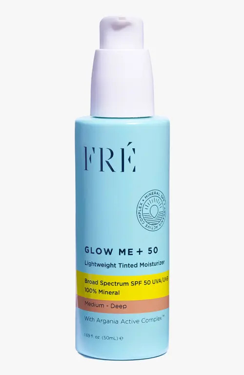 FRÉ Skincare GLOW ME + Tinted Mineral SPF 50 in Medium - Deep Brown at Nordstrom | Nordstrom