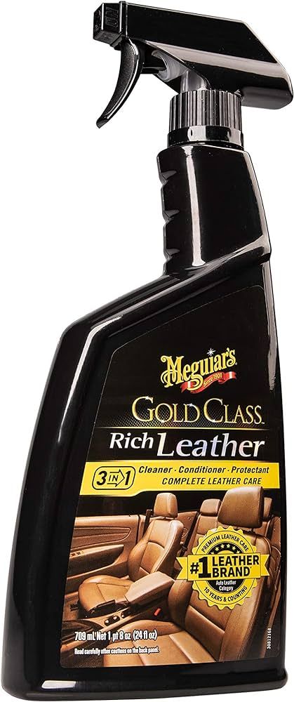 Meguiar's G10924SP Gold Class Rich Leather Cleaner and Conditioning Spray - 24 Oz Spray Bottle | Amazon (US)