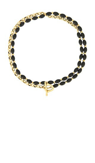 BRACHA Catalina Necklace in Metallic Gold,Black. | Revolve Clothing (Global)