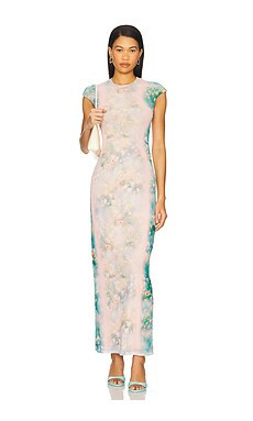 AFRM Cody Dress in Placement Fog from Revolve.com | Revolve Clothing (Global)