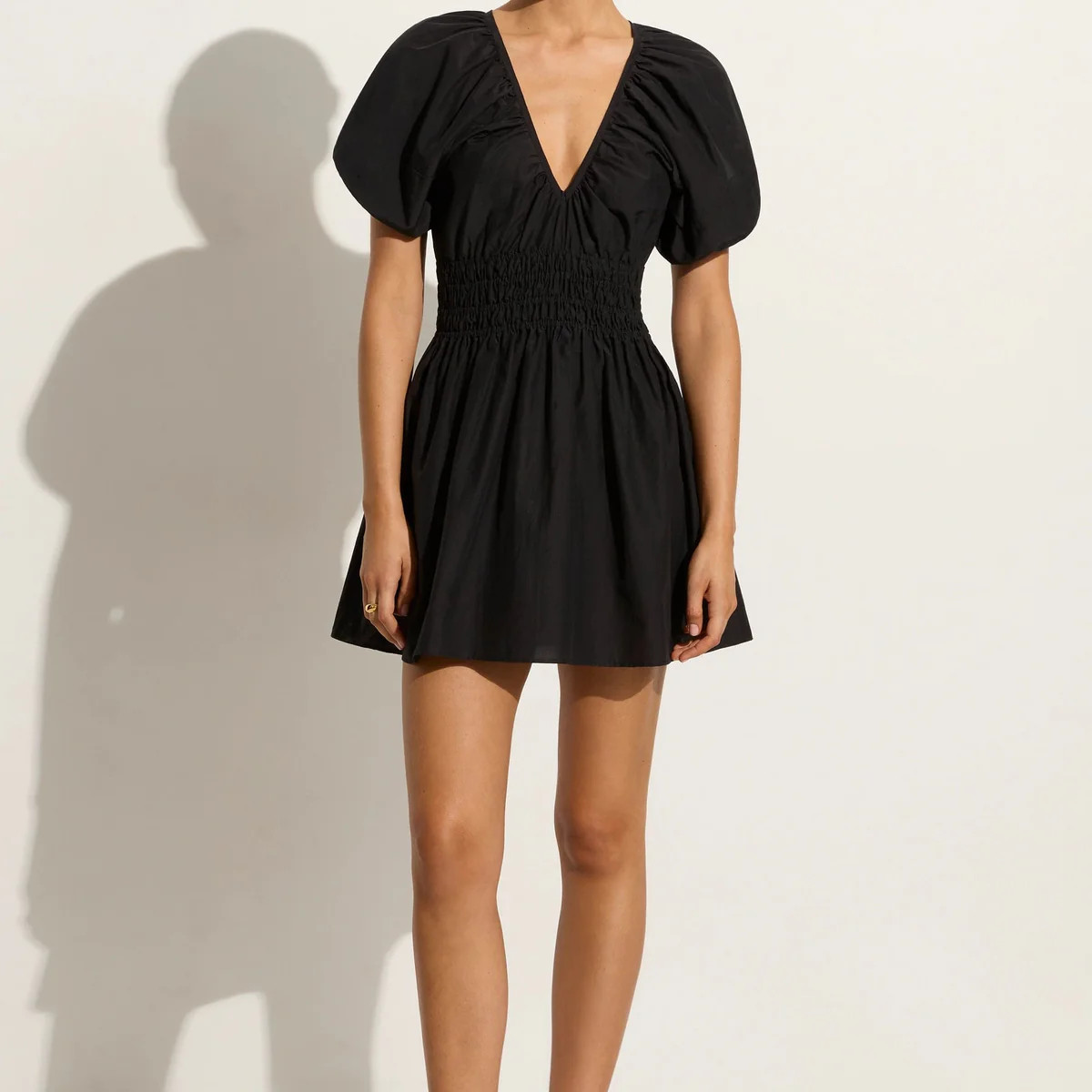 Salone Mini Dress Black | Faithfull (AU)