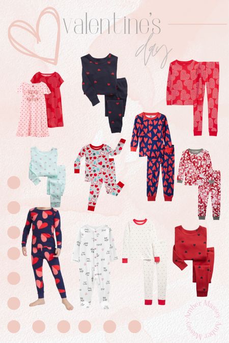 Valentine’s Day pajamas for kids. These are a fun non-candy item for kids. And kid PJs will get used several times throughout the season. 

#LTKbaby #LTKkids #LTKunder50