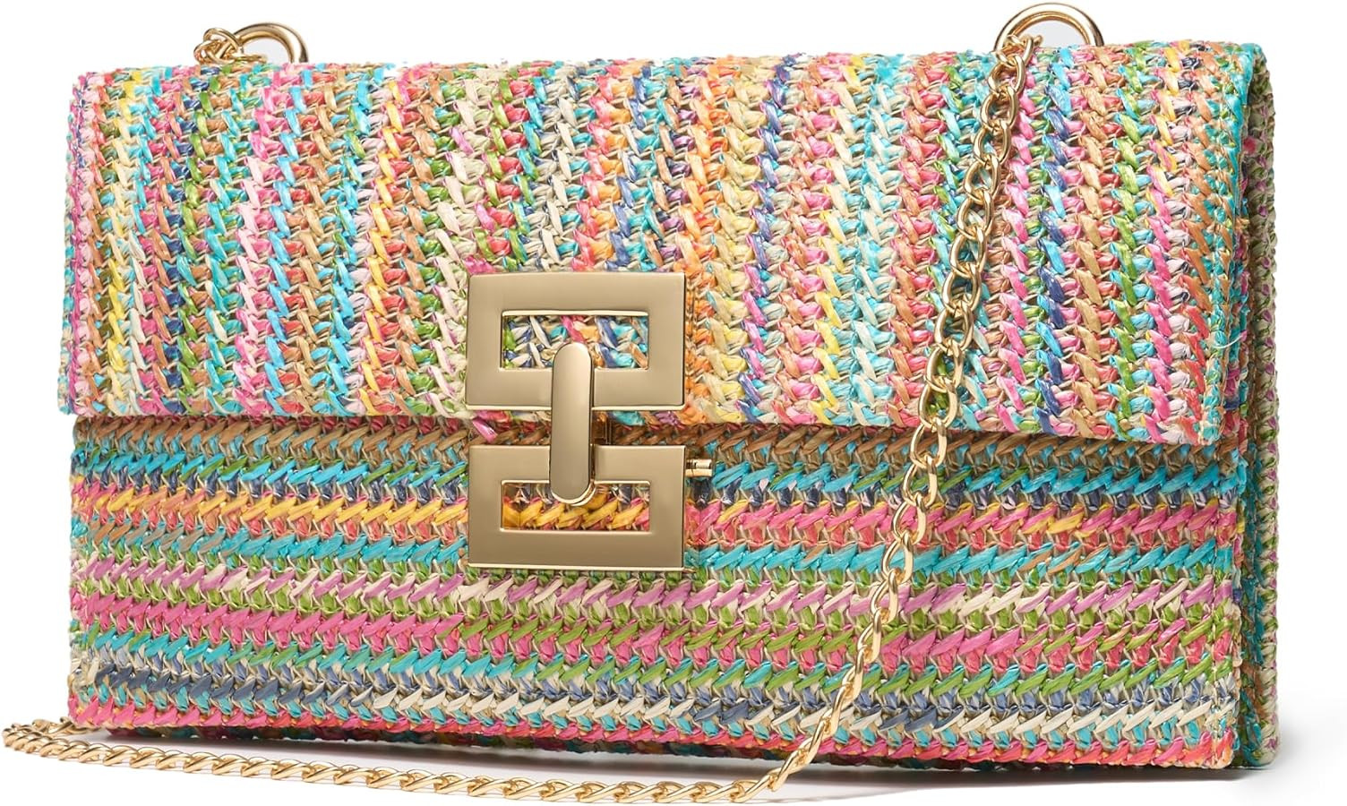 SWEETV CHUNLI Straw Purse Woven Beach Bag Summer Clutch Purse Boho Crossbody Bags for Women Small... | Amazon (US)