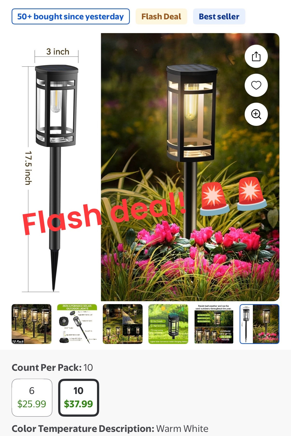 Grab these while they’re on flash deal from @walmart. #outdoor #walmart #outdoorlights