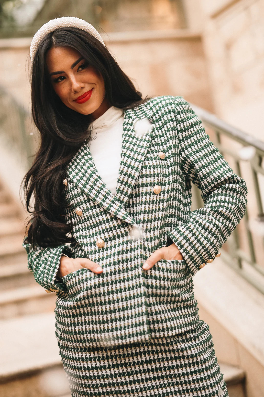 Park Ave Blazer in Green | Ivy City Co