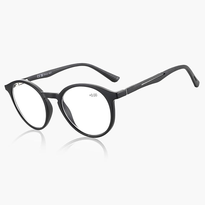 BLUEMOKY Reading Glasses for Men and Women: Blue Light Round Classic Eyeglasses - Computer Reader... | Amazon (US)
