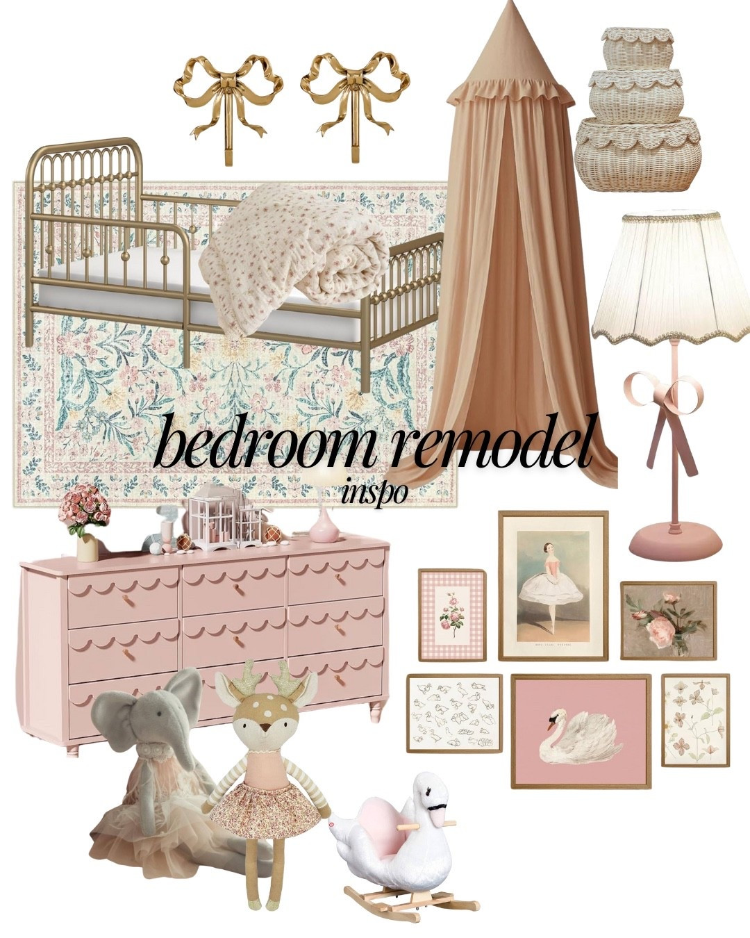 Girl bedroom remodel , bedroom inspo, vintage bedroom , toddler girl room 

#LTKHome #LTKStyleTip