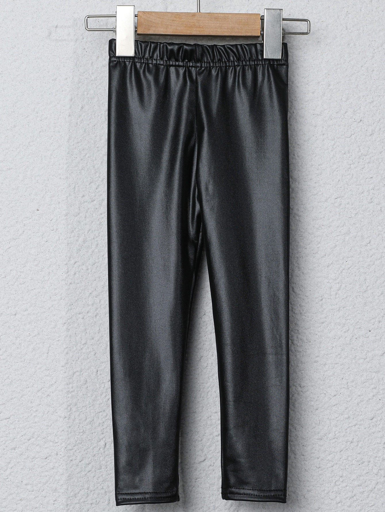 Toddler Girls Solid PU Leggings | SHEIN