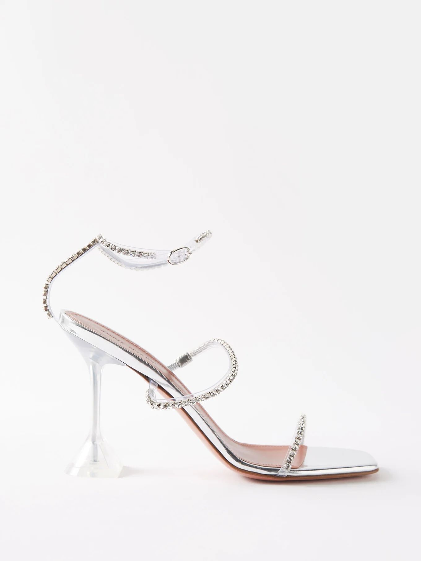 Gilda 95 crystal-embellished sandals | Amina Muaddi | Matches (UK)