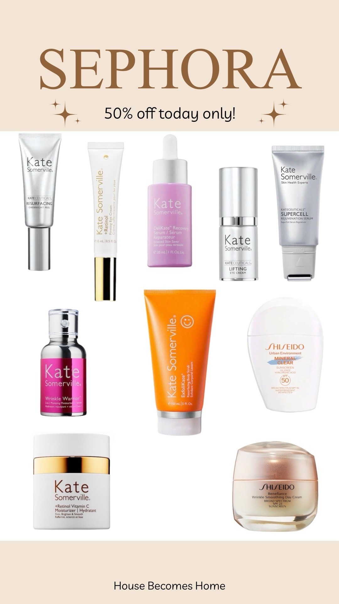 Sephora 50% off today only!!! 




#LTKSaleAlert #LTKBeauty #LTKFindsUnder50