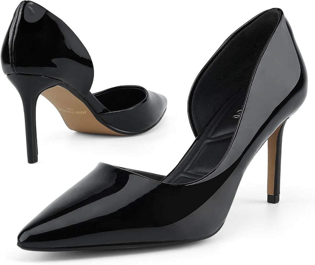 JENN ARDOR Women's Pumps High Heels Pointed Closed Toe Stiletto D'Orsay 3 in Comfortable Soft Wed... | Amazon (US)