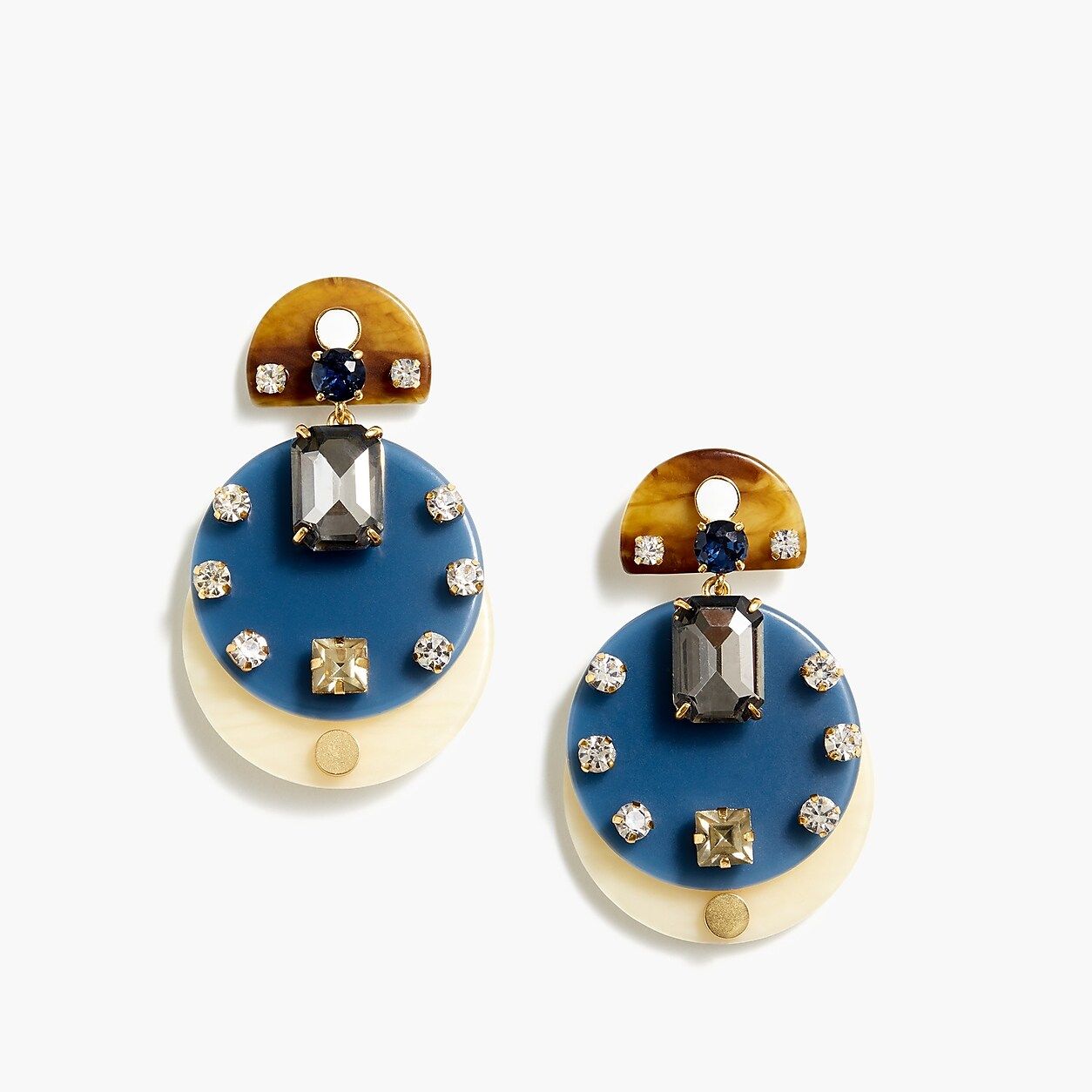 Lucite and crystal earrings | J.Crew US