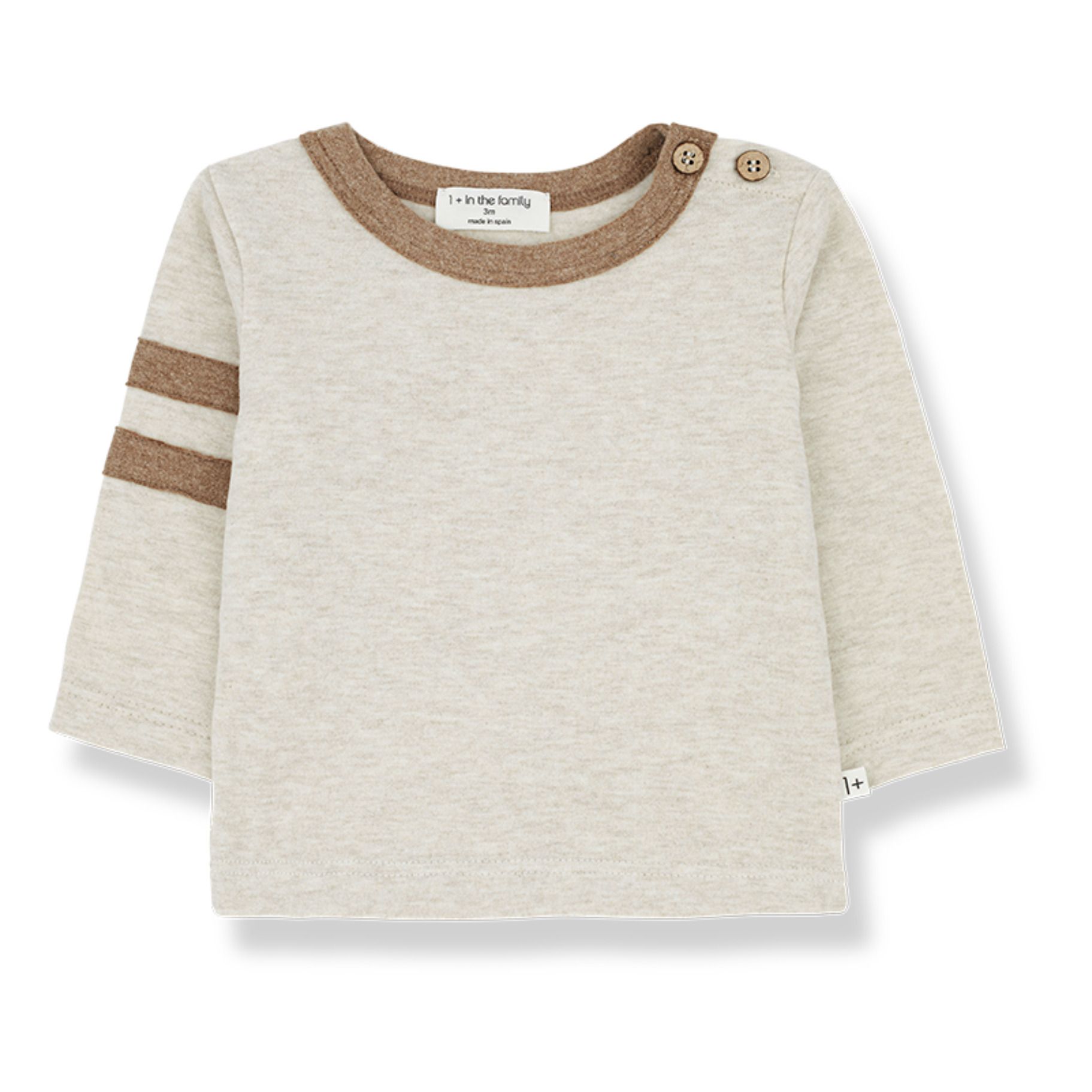 Two-Tone T-shirt Beige 1+ in the family Fashion Baby, Children | Smallable DE