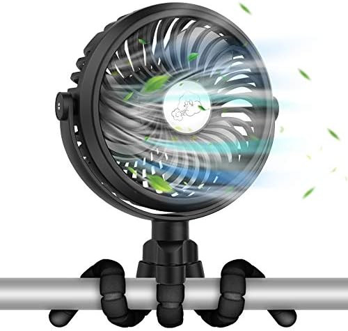 VASG Battery Operated Stroller Fan, Portable Handheld Mini Fan Clip on Fan with Flexible Tripod, ... | Amazon (US)