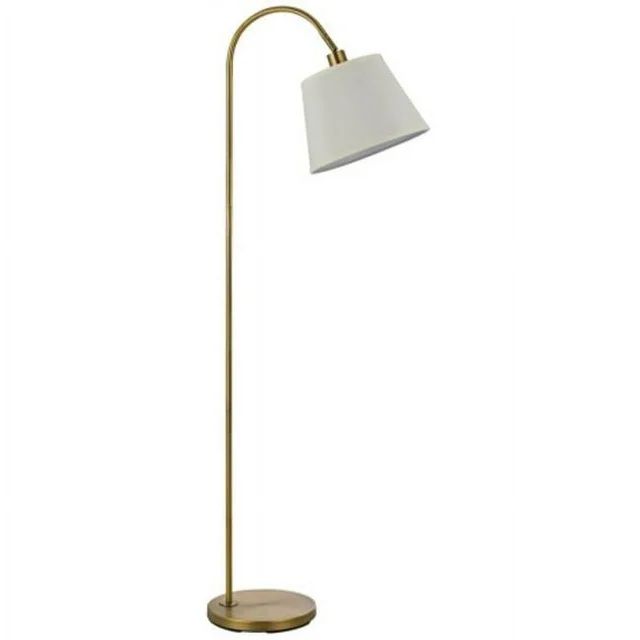 Cal Lighting  60 Watts Covington Metal Floor Lamp- Antique Brass - Walmart.com | Walmart (US)