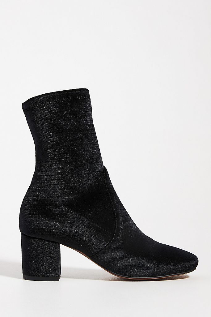 Silent D Careful Velvet Ankle Boots | Anthropologie (US)