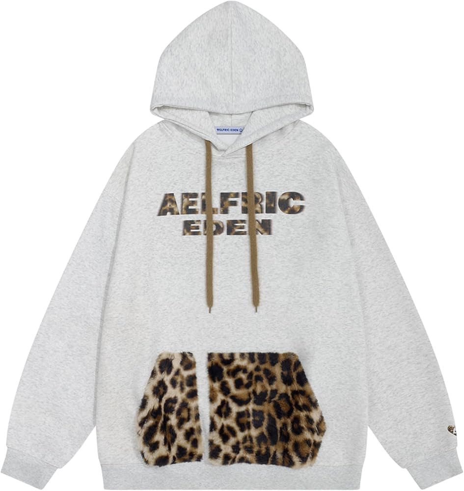 Aelfric Eden Oversized Hoodies Womens Leopard Letter Print Hoodie Fall Y2k Hooded Sweatshirts wit... | Amazon (US)