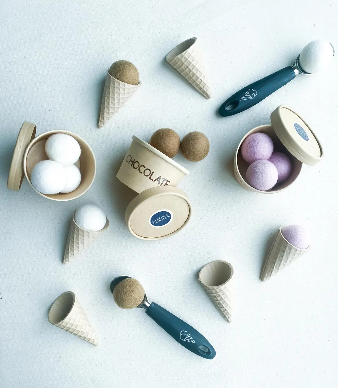 Play Felt Food: Ice Cream Set - Etsy | Etsy (US)