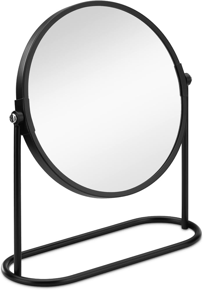 Navaris Cosmetic Mirror for Table Top - Desktop Mirror for Makeup and Grooming - Double Sided wit... | Amazon (US)
